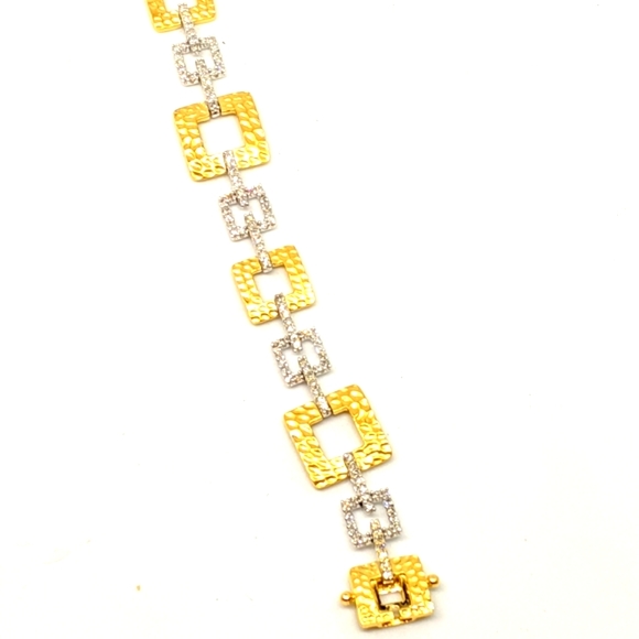 Two tone diamond bracelet - Picture 3 of 3